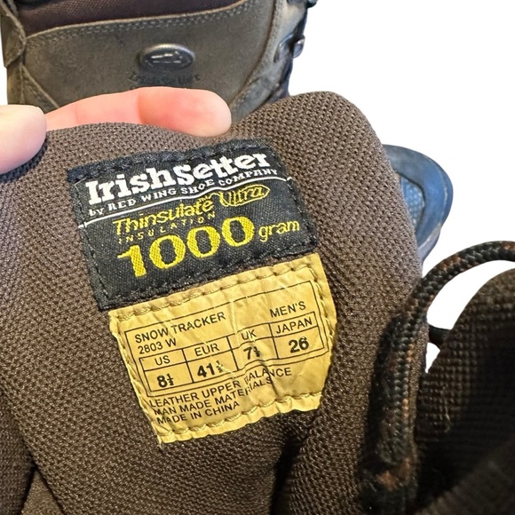 IRISH SETTER x RED WING Snow Tracker Insulated Waterproof Boots - Picture 11 of 12